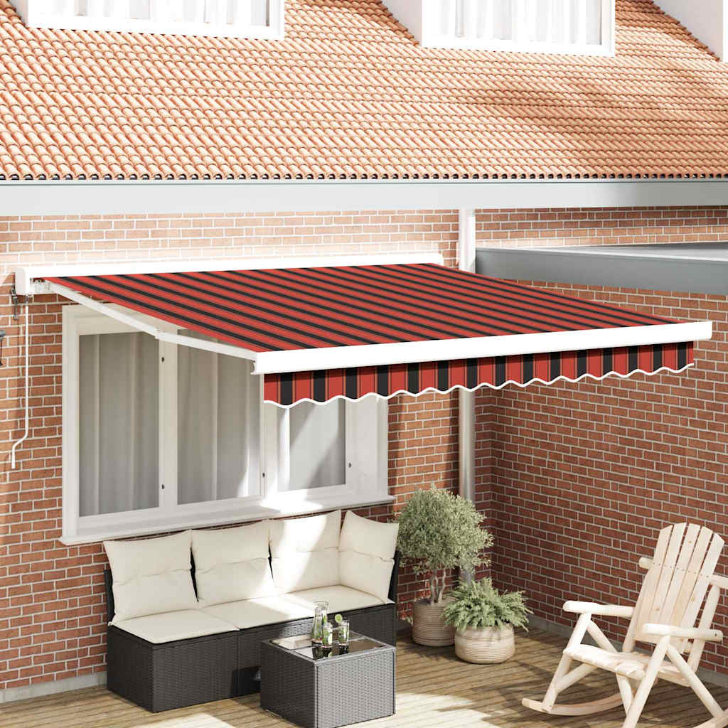 vidaXL Markiza Pomarańczowy i brązowy 300 x 250 cm