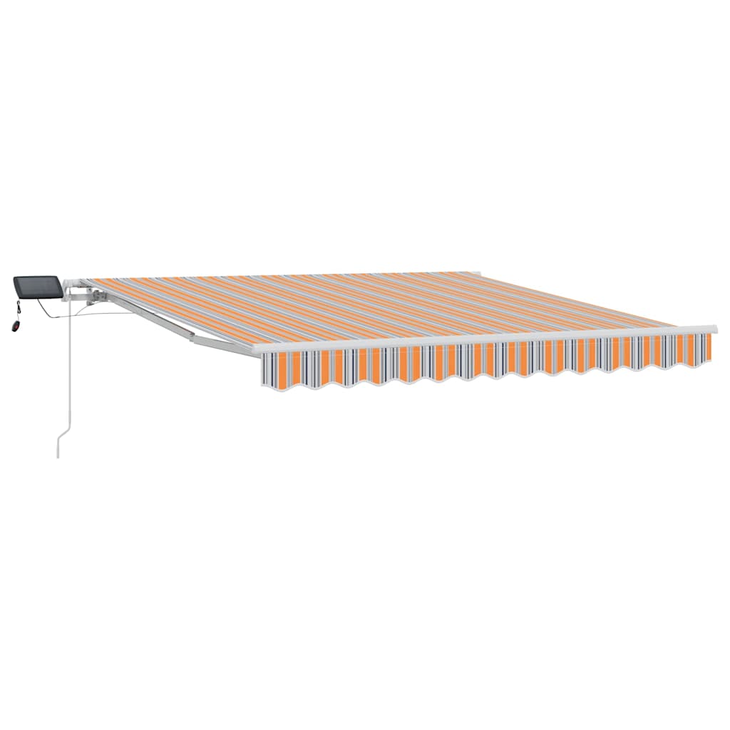 vidaXL Markiza wysuwana Wielokolorowe 300 x 250 cm Tkanina i aluminium