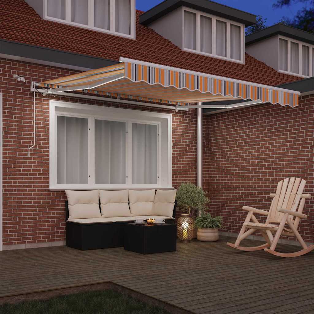 vidaXL Markiza wysuwana Wielokolorowe 300 x 250 cm Poliester