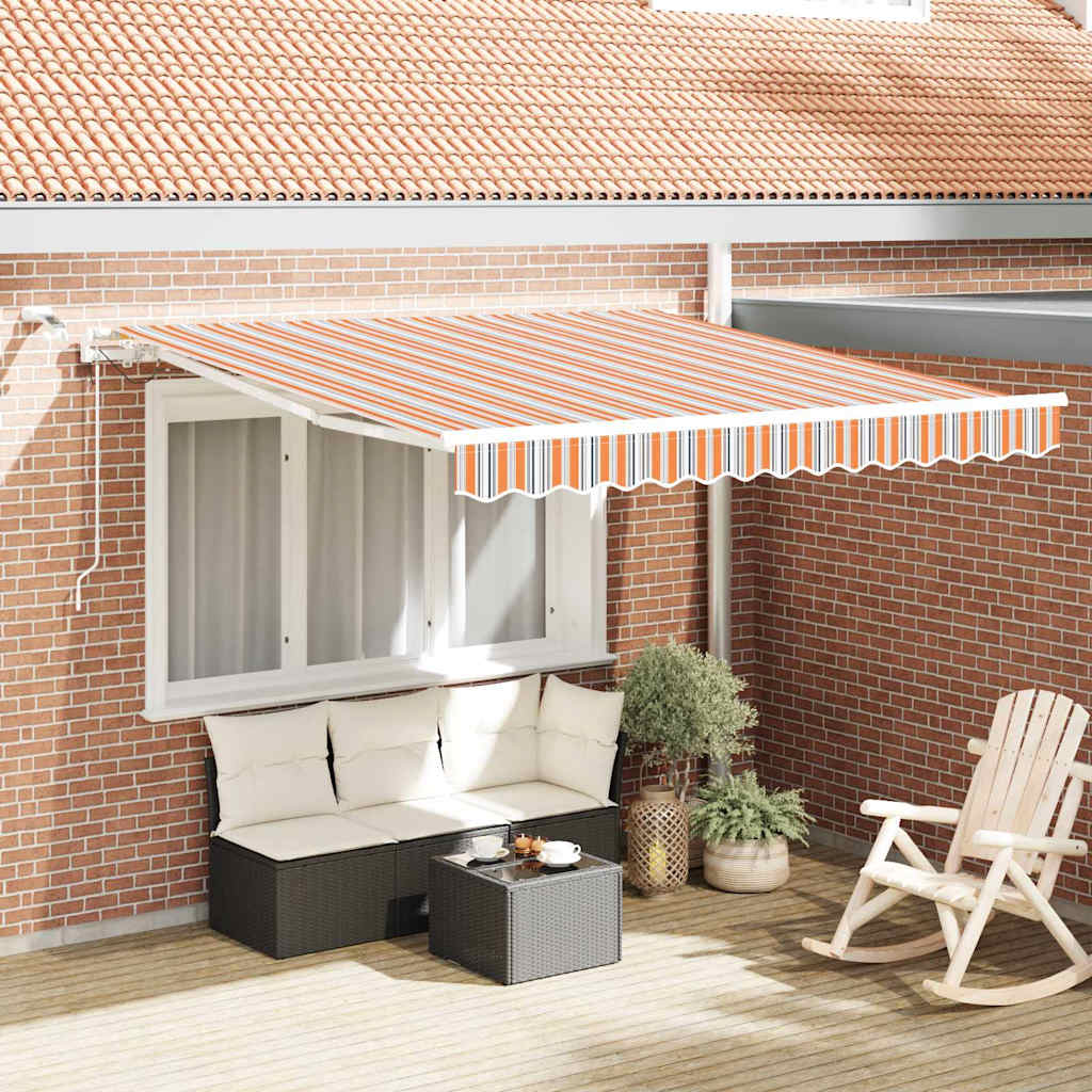 vidaXL Markiza wysuwana Wielokolorowe 300 x 250 cm Poliester