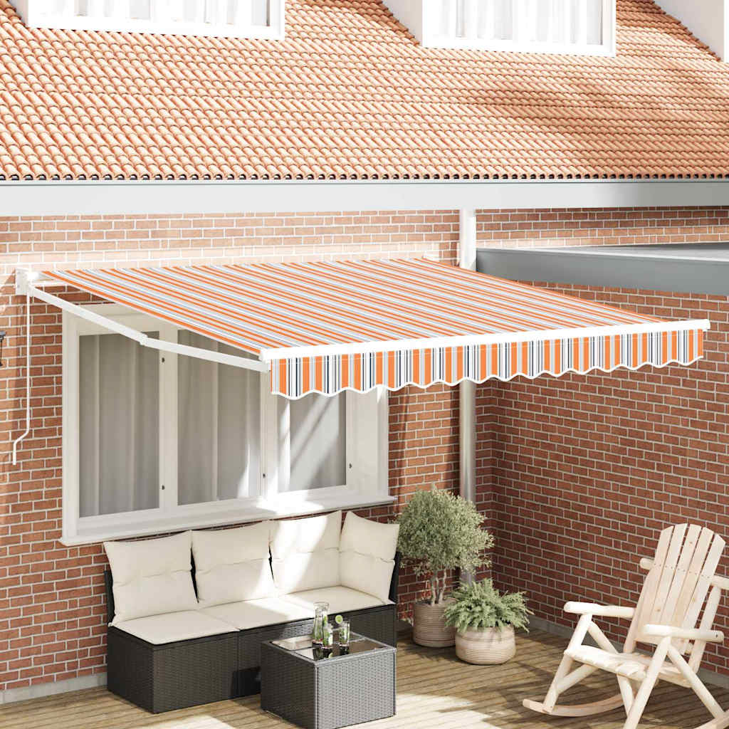 vidaXL Markiza wysuwana Wielokolorowe 300 x 250 x 165 cm