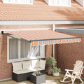 vidaXL Markiza wysuwana Wielokolorowe 300 x 250 x 165 cm