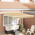 vidaXL Markiza wysuwana Wielokolorowe 300 x 250 cm Tkanina i aluminium