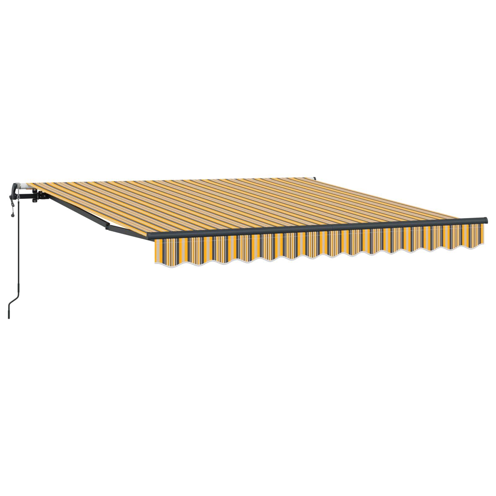 vidaXL Markiza wysuwana Wielokolorowe 300 x 250 cm Tkanina i aluminium