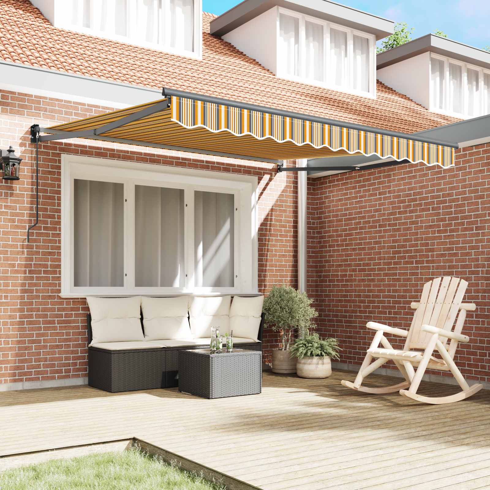 vidaXL Markiza Wielokolorowe 300 x 250 x 165 cm Poliester