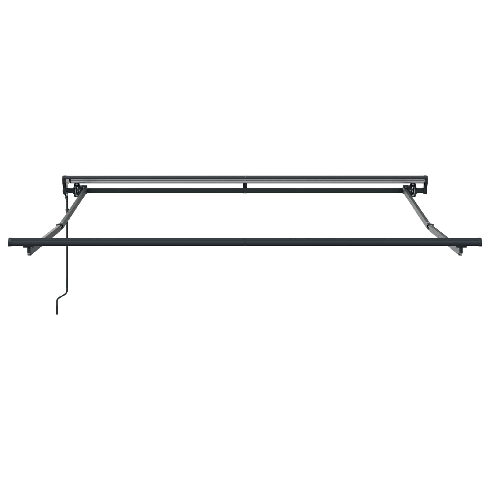 vidaXL Rama markizy Żółty i Szary 300 x 250 cm Poliester z powłoką PU