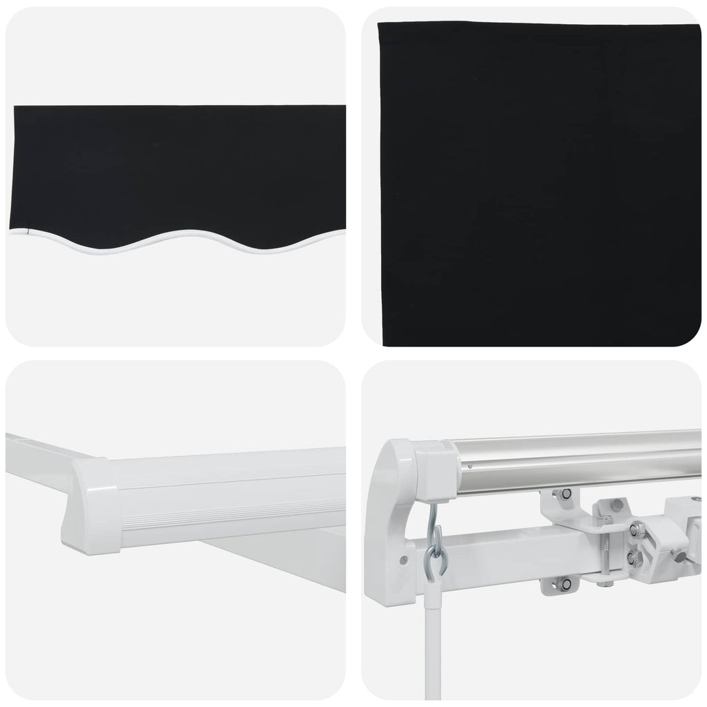 vidaXL Markiza Czarny 300 x 250 x 165 cm Poliester