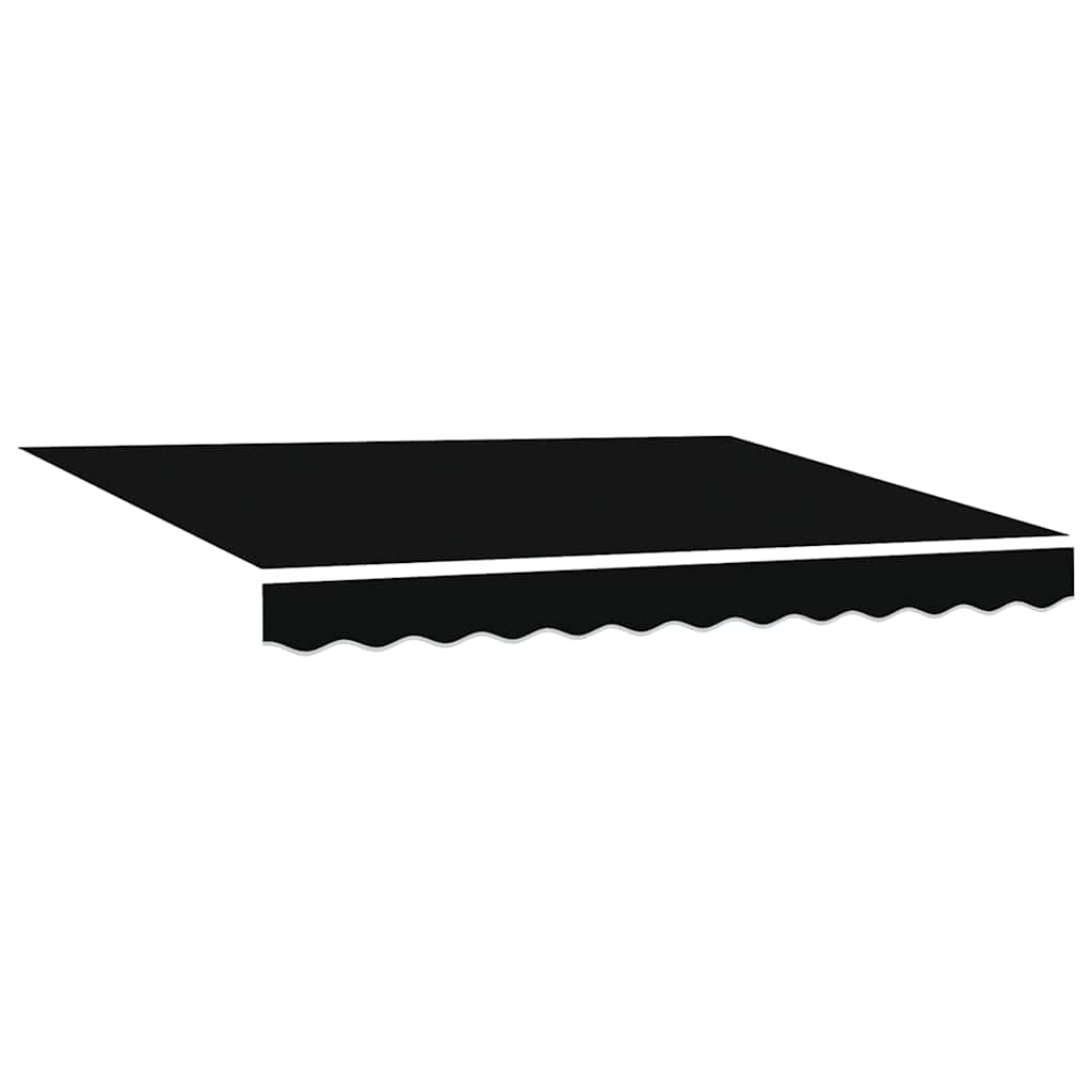 vidaXL Markiza wysuwana Czarny 300 x 250 cm Tkanina i aluminium