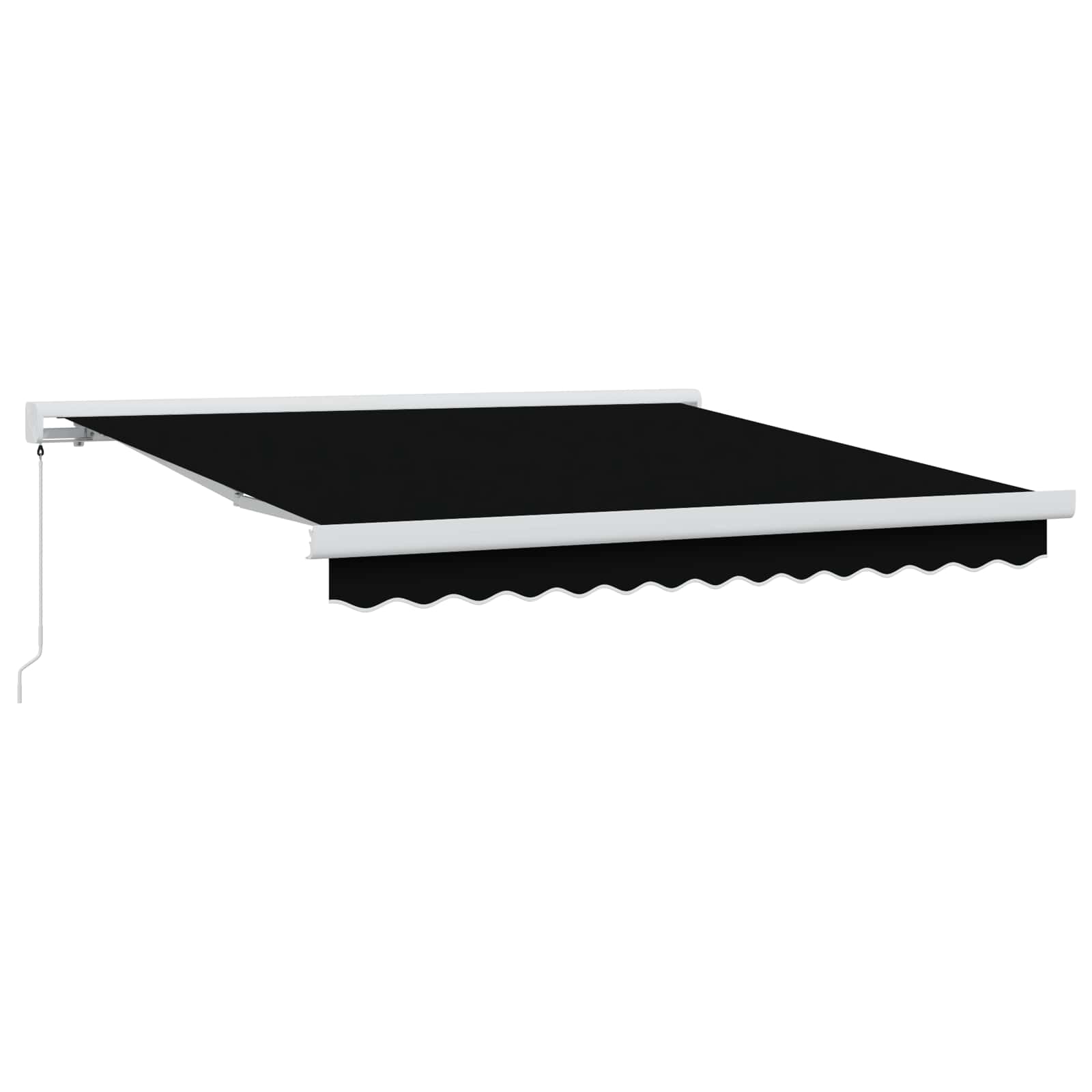 vidaXL Markiza wysuwana Czarny 300 x 250 cm Canvas i Aluminium