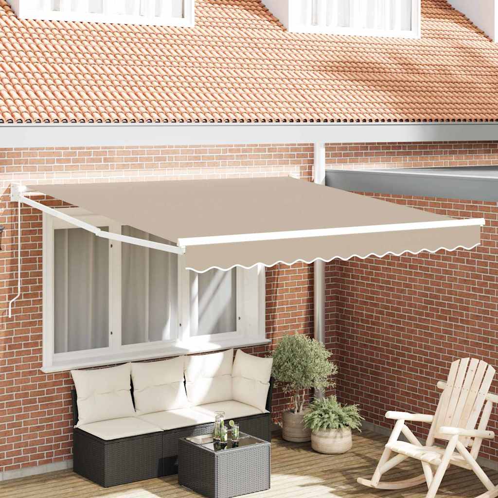 vidaXL Markiza Beżowy 300 x 250 x 165 cm Poliester