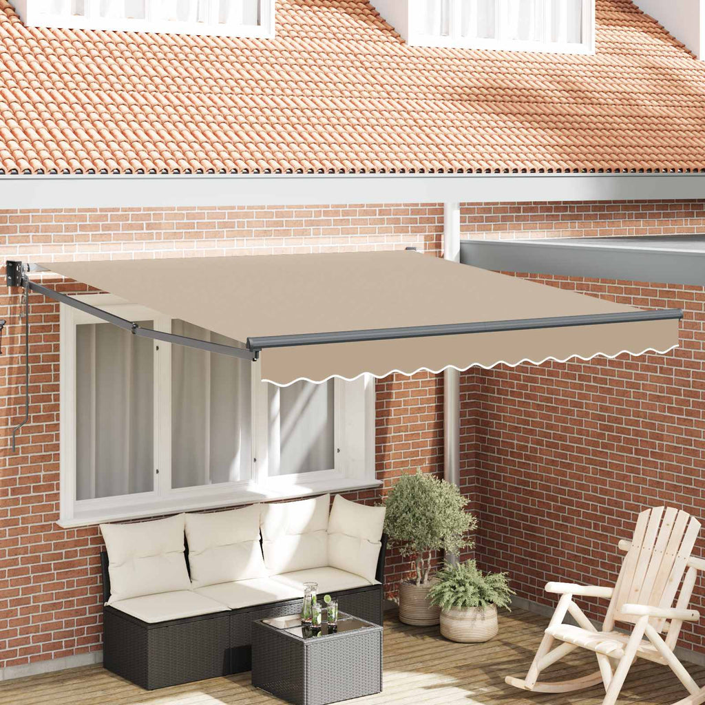 vidaXL Markiza Beżowy 300 x 250 x 165 cm Poliester