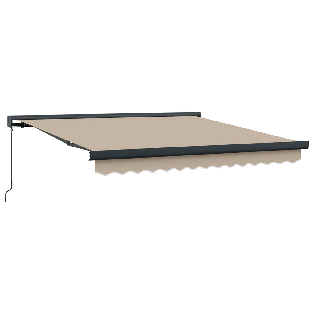vidaXL Markiza wysuwana Beżowy 300 x 250 cm Canvas i Aluminium