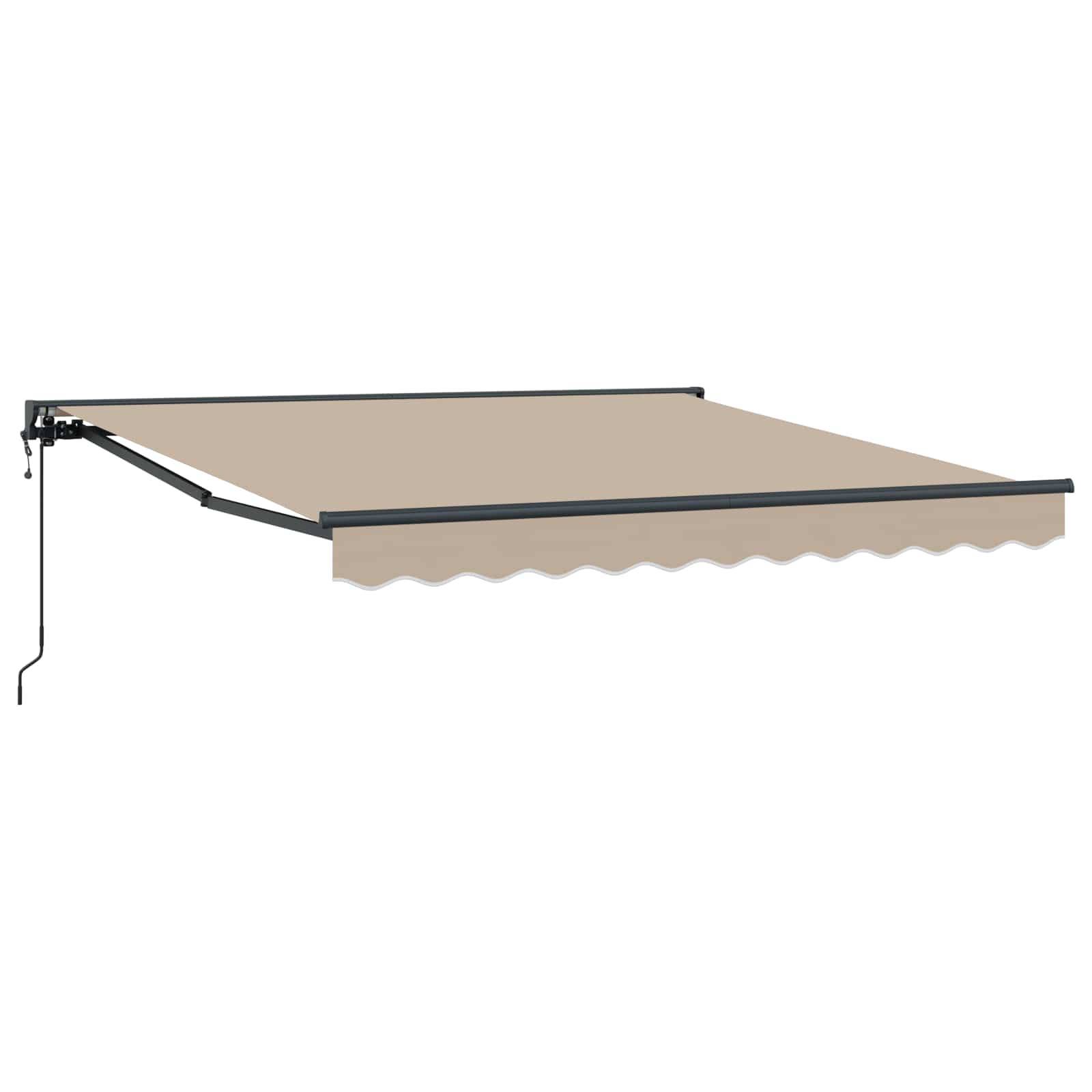 vidaXL Rama markizy Beżowy 300 x 250 cm Poliester z powłoką PU