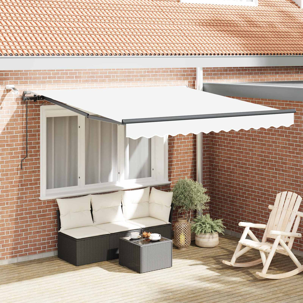 vidaXL Tkanina Zadaszenia Biały 300 x 250 cm Poliester