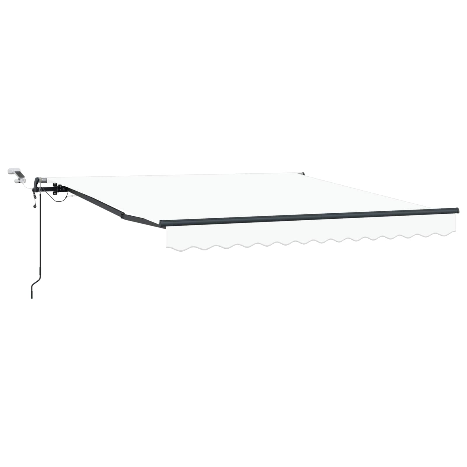 vidaXL Tkanina Zadaszenia Biały 300 x 250 cm Poliester