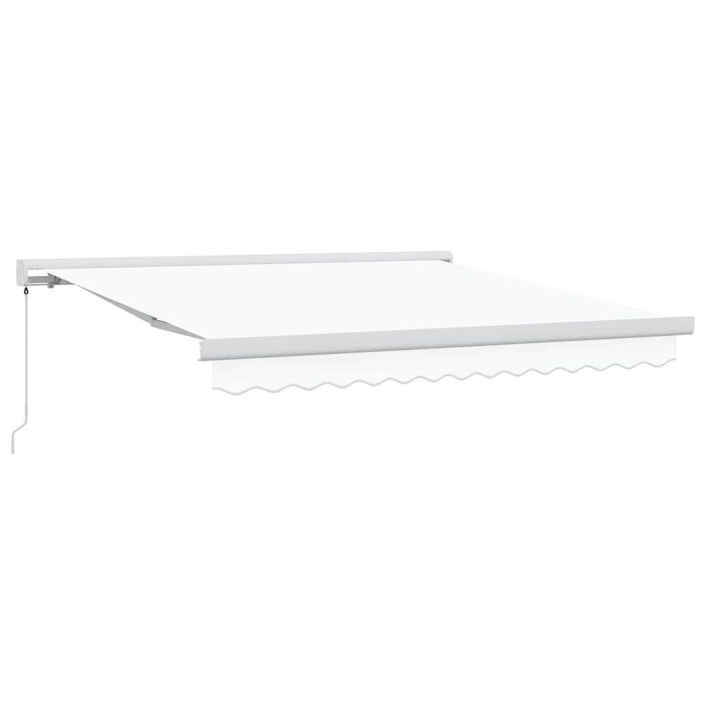 vidaXL Markiza wysuwana Biały 300 x 250 cm Canvas i Aluminium