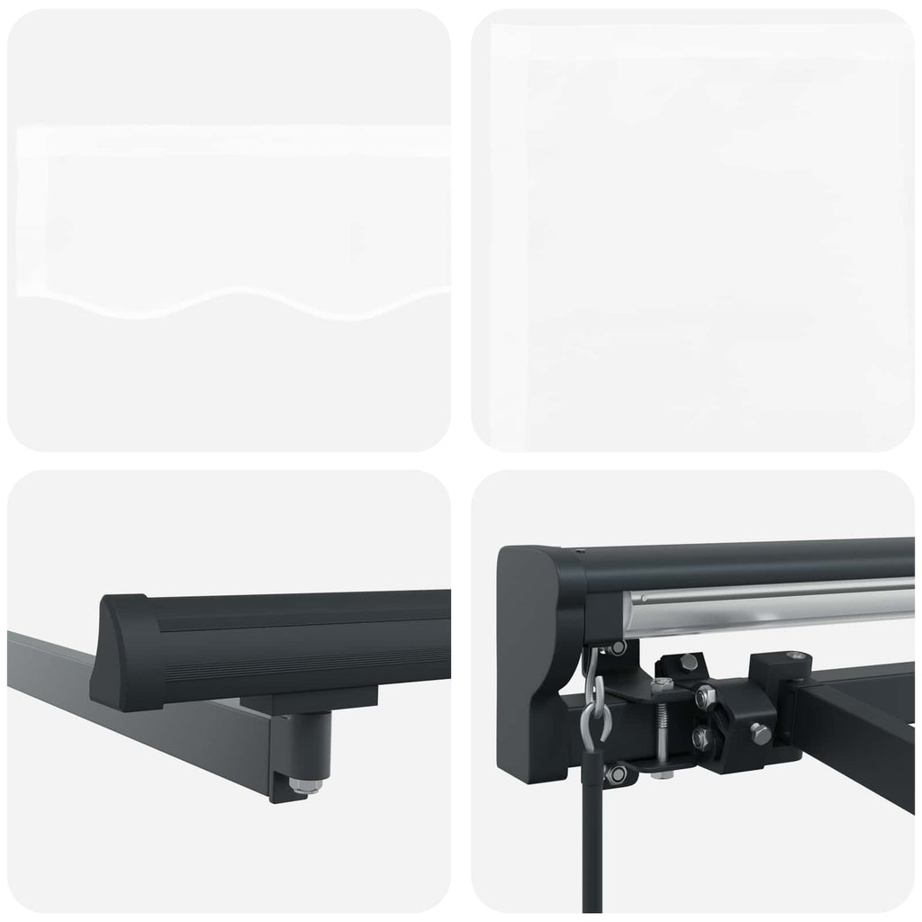 vidaXL Rama markizy Biały 300 x 250 cm Poliester z powłoką PU