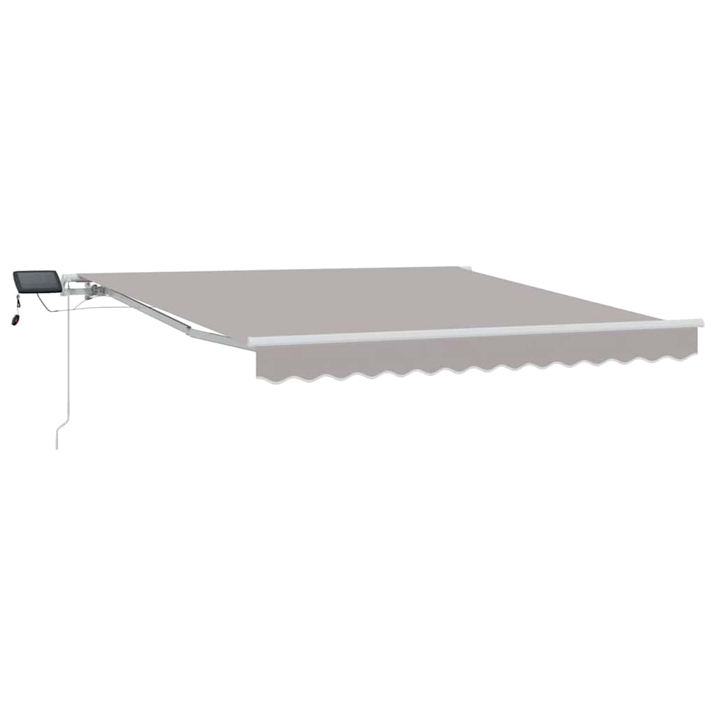 vidaXL Markiza wysuwana jasnoszary 300 x 250 cm Tkanina i aluminium