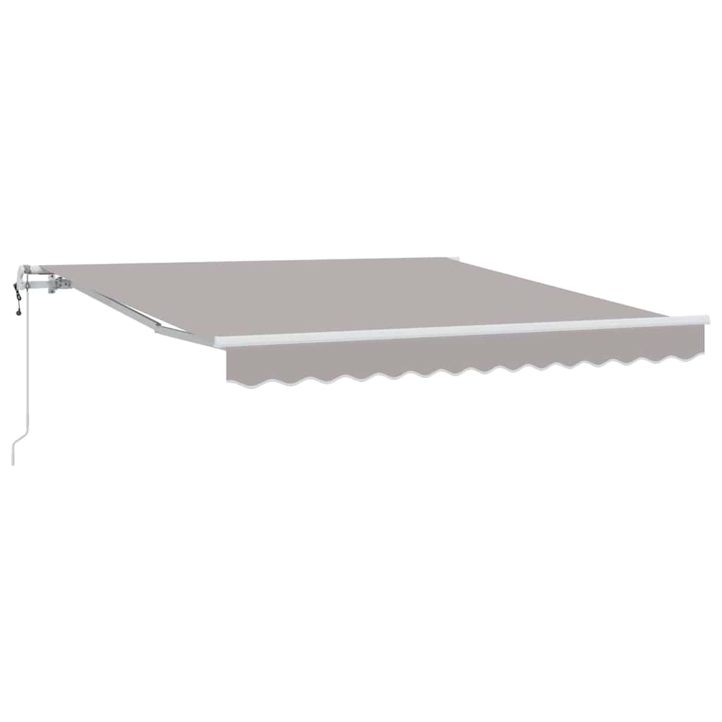 vidaXL Markiza wysuwana jasnoszary 300 x 250 cm Tkanina i aluminium