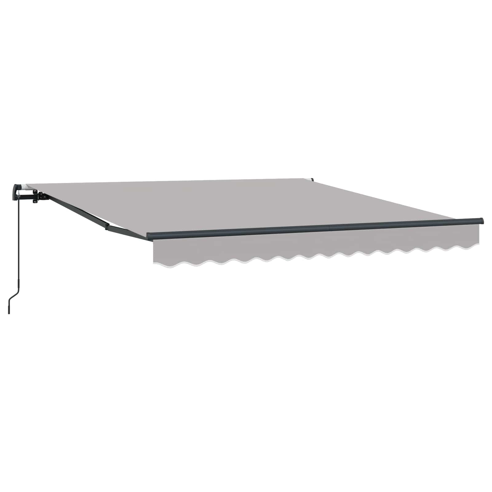 vidaXL Markiza wysuwana jasnoszary 300 x 250 cm Poliester i aluminium