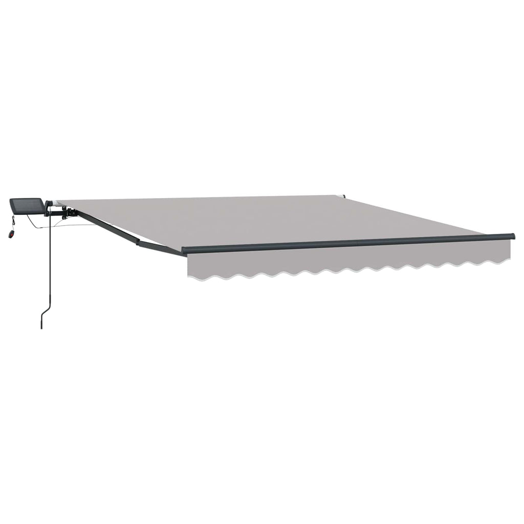 vidaXL Markiza wysuwana jasnoszary 300 x 250 cm Tkanina i aluminium