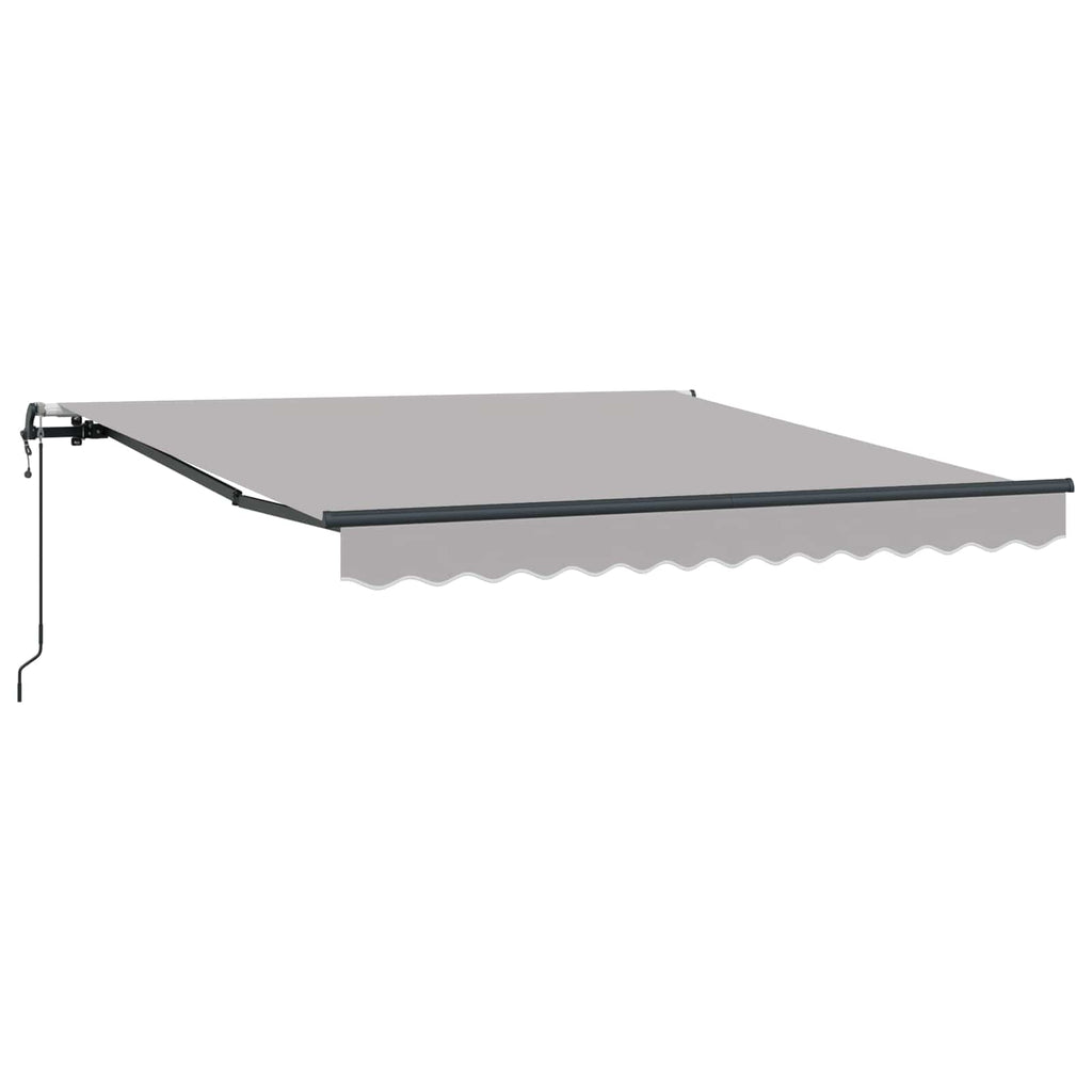 vidaXL Markiza wysuwana jasnoszary 300 x 250 cm Tkanina i aluminium