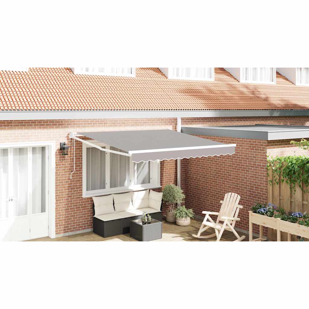 vidaXL Markiza Jasnoszary 300 x 250 x 165 cm Poliester