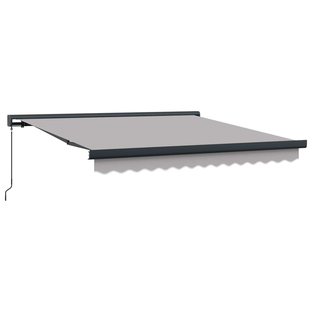 vidaXL Markiza wysuwana jasnoszary 300 x 250 cm Canvas i Aluminium