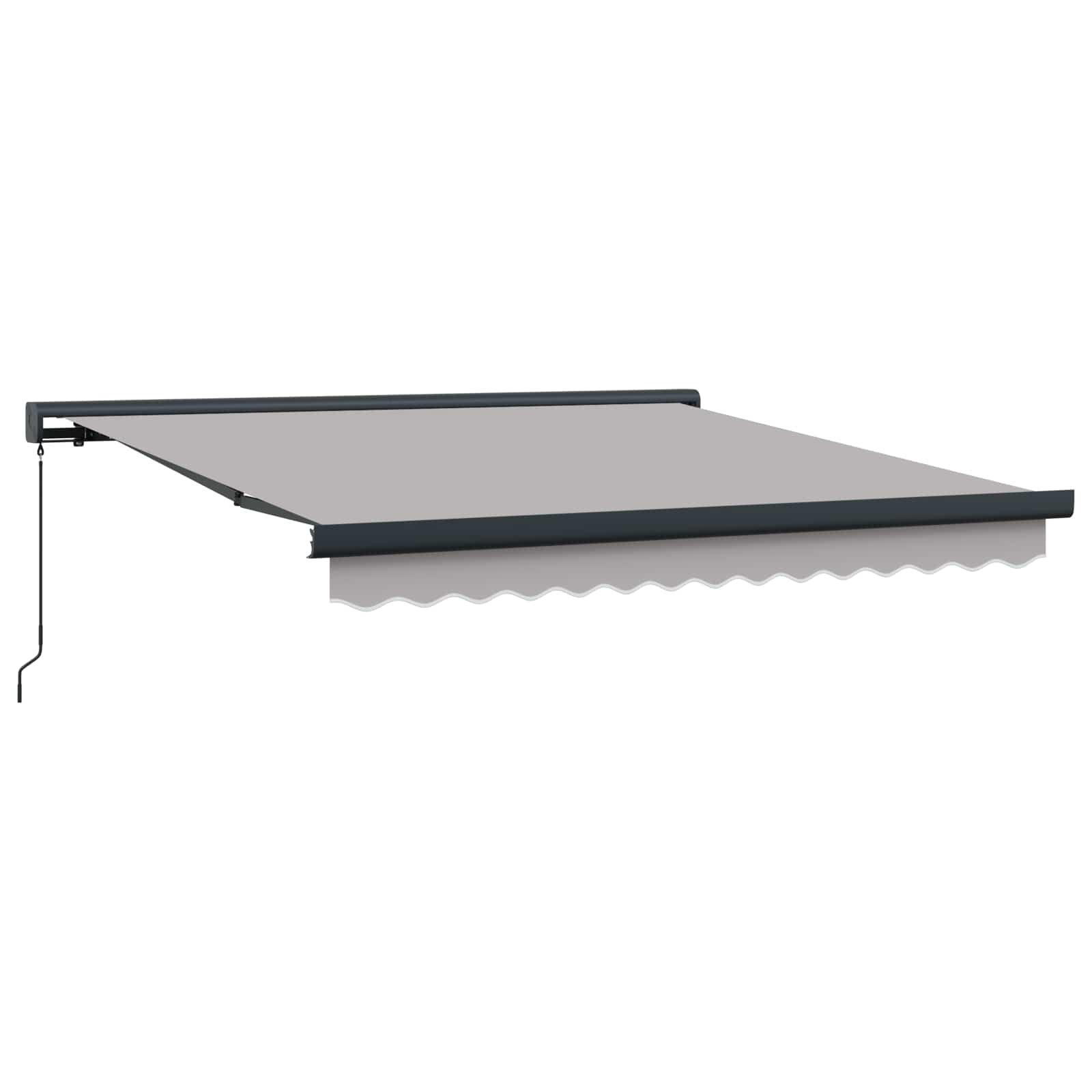 vidaXL Markiza wysuwana jasnoszary 300 x 250 cm Canvas i Aluminium