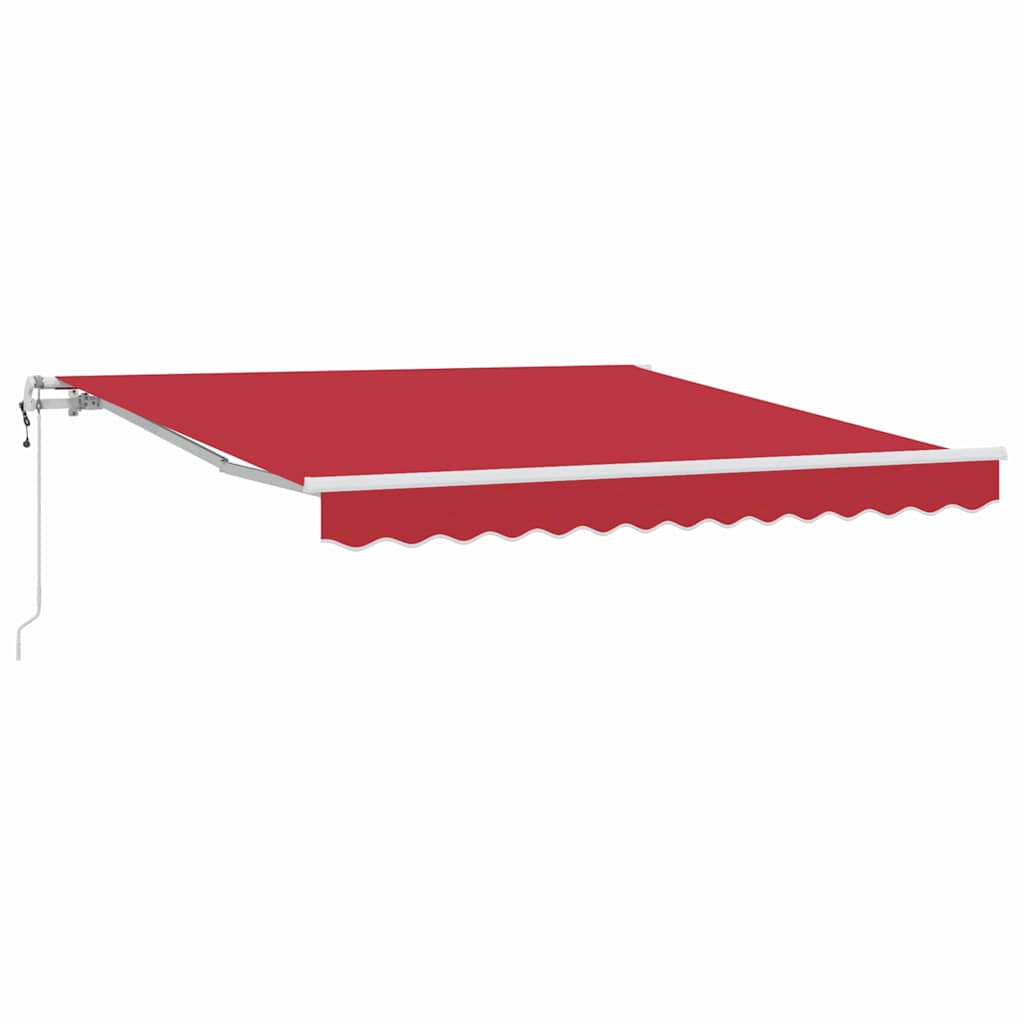 vidaXL Elektryczna Rozkładana Markiza Czerwony 300 x 250 cm