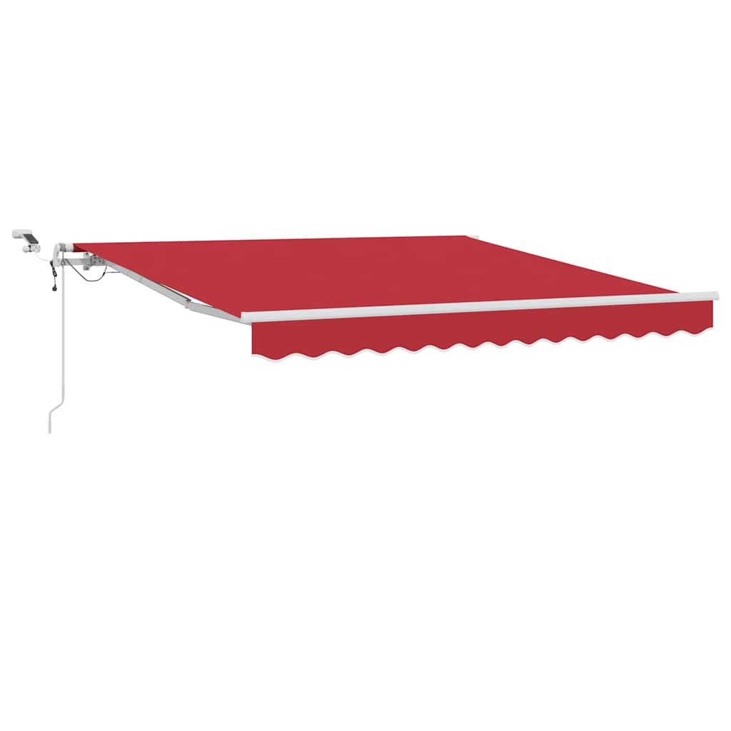 vidaXL Markiza wysuwana czerwony 300 x 250 cm Poliester