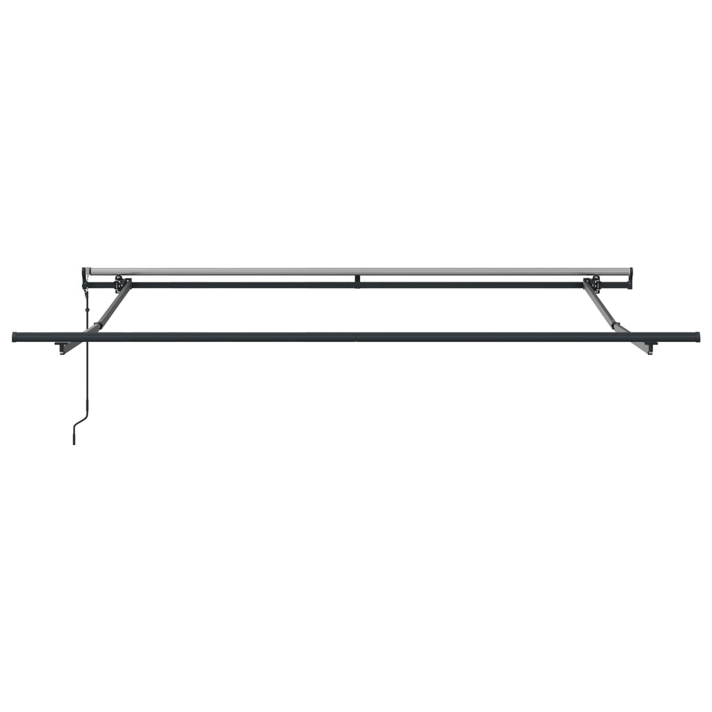 vidaXL Markiza wysuwana czerwony 300 x 250 cm Tkanina i aluminium
