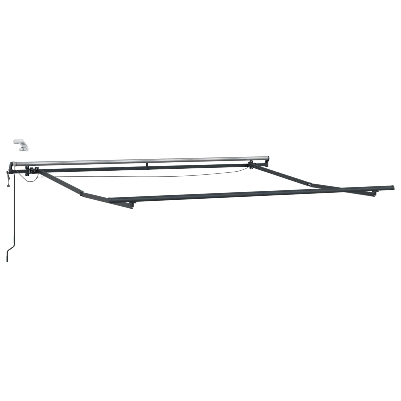 vidaXL Tkanina Zadaszenia czerwony 300 x 250 cm Poliester
