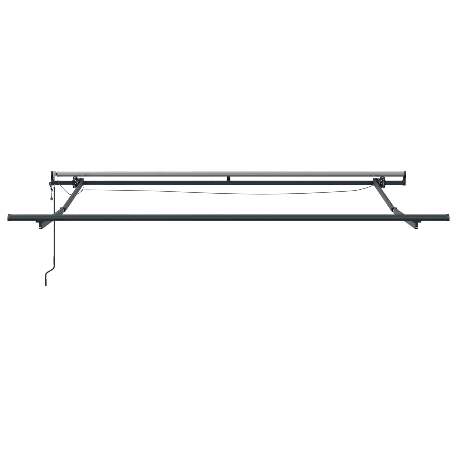 vidaXL Tkanina Zadaszenia czerwony 300 x 250 cm Poliester