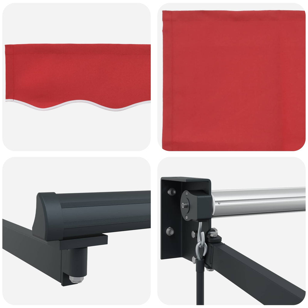vidaXL Markiza Czerwony 300 x 250 x 165 cm Poliester