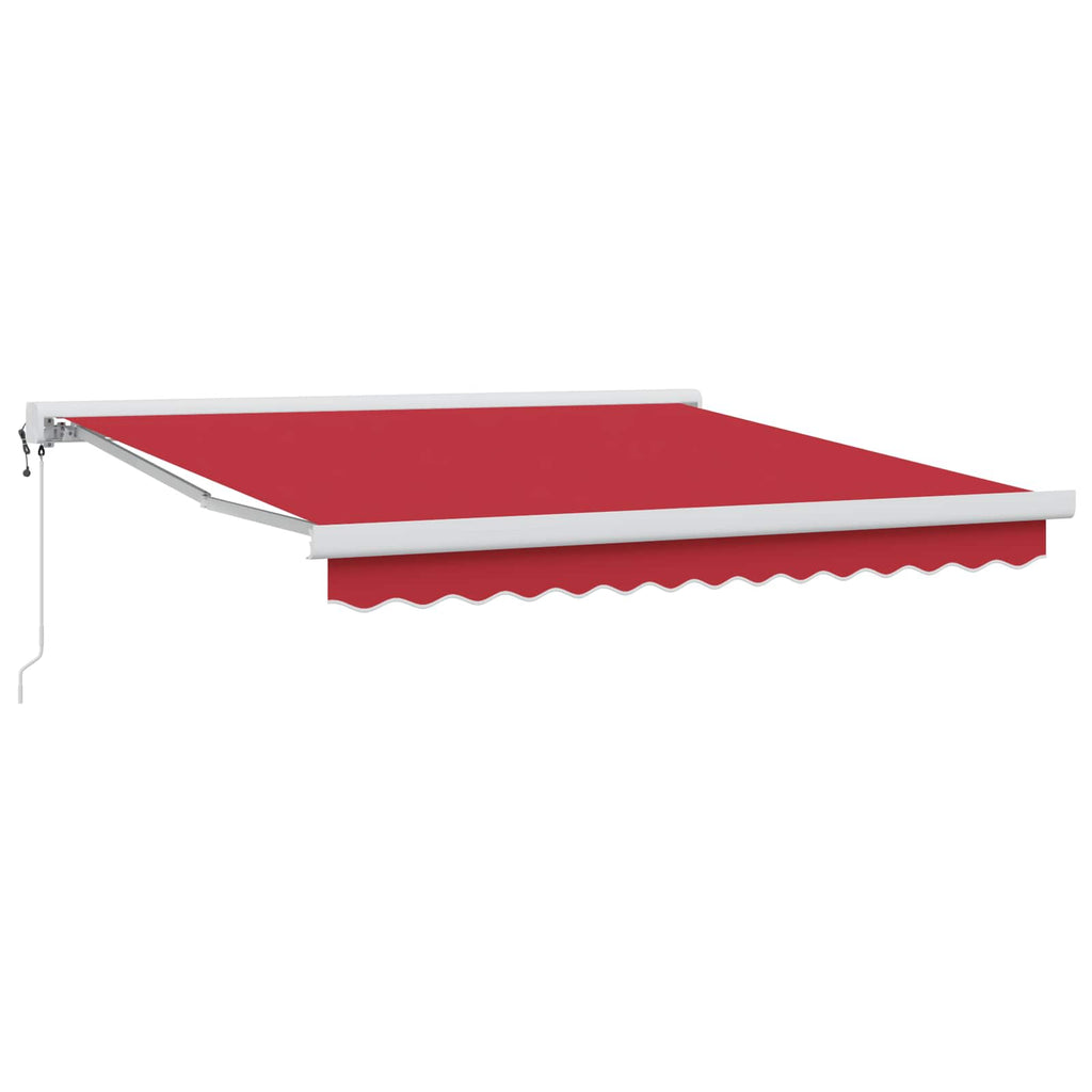 vidaXL Markiza Czerwony 300 x 250 cm Poliester i aluminium