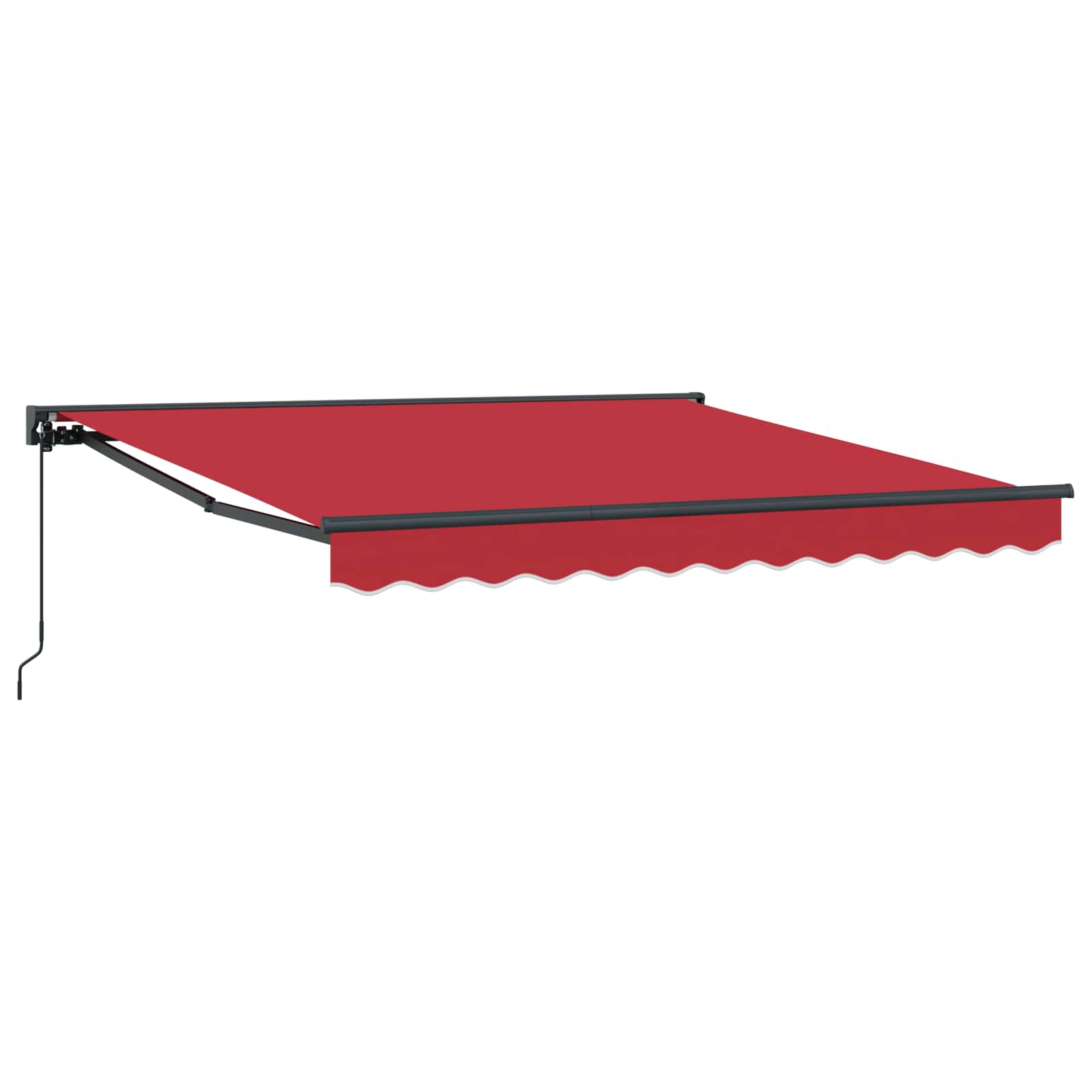 vidaXL Rama markizy Czerwony 300 x 250 cm Poliester z powłoką PU
