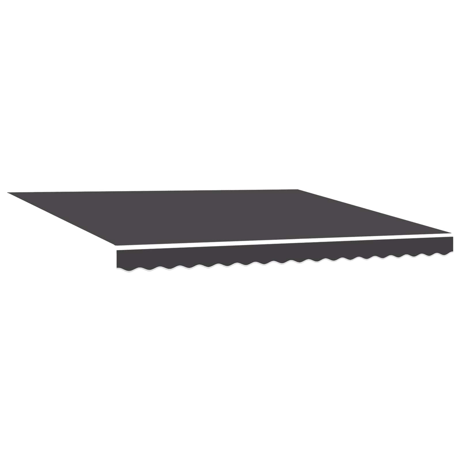 vidaXL Rama markizy Żółty i Biały 350 x 250 cm Poliester z powłoką PU