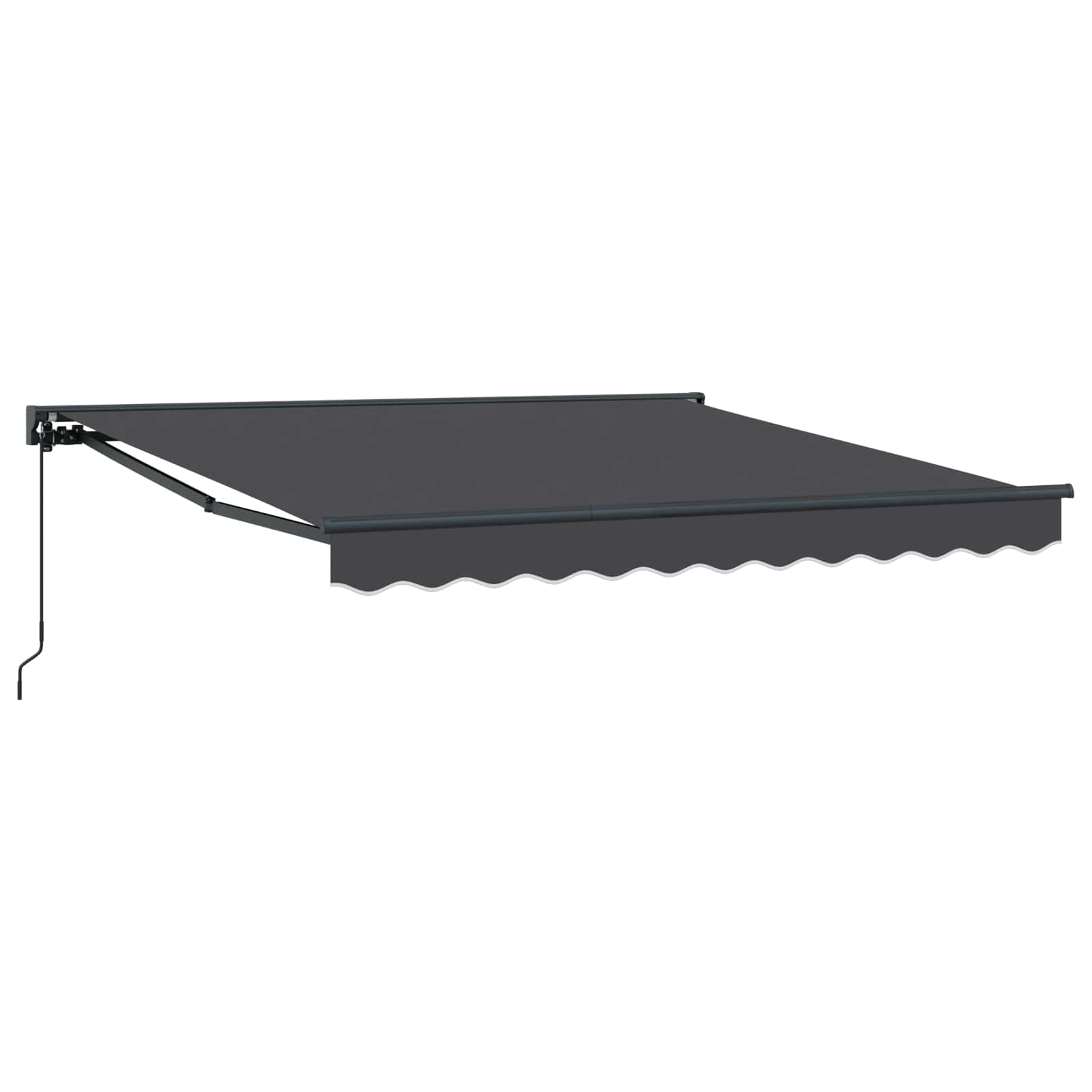 vidaXL Rama markizy Antracyt 350 x 250 cm Poliester z powłoką PU
