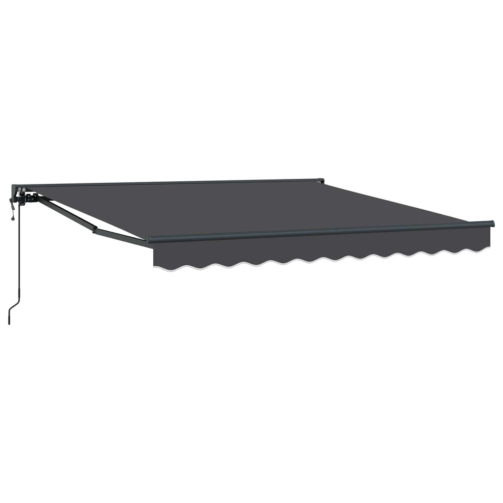 vidaXL Rama markizy Antracyt 350 x 250 cm Poliester z powłoką PU