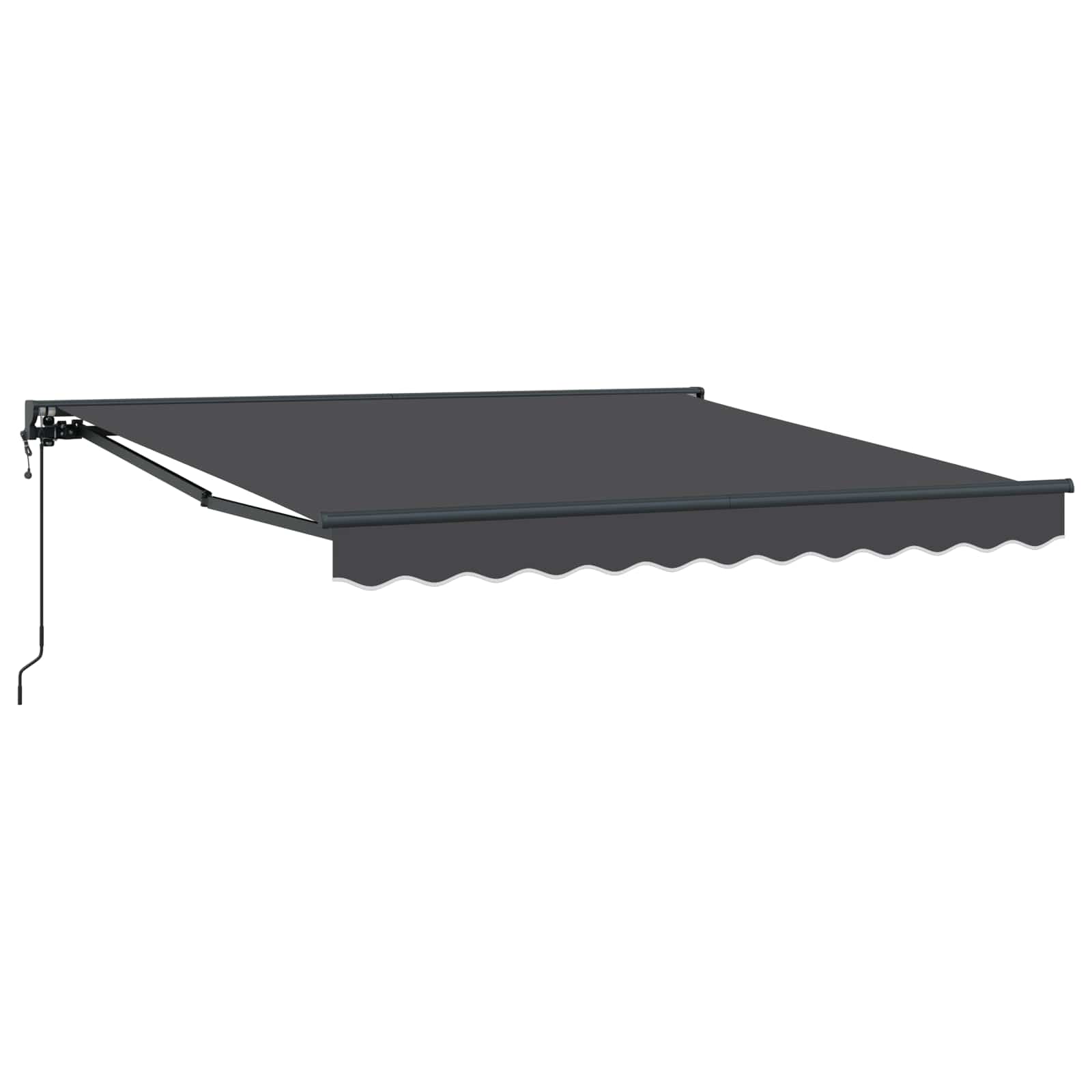 vidaXL Rama markizy Antracyt 350 x 250 cm Poliester z powłoką PU