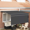 vidaXL Markiza zwijana Antracyt 350 x 250 cm Poliester i aluminium