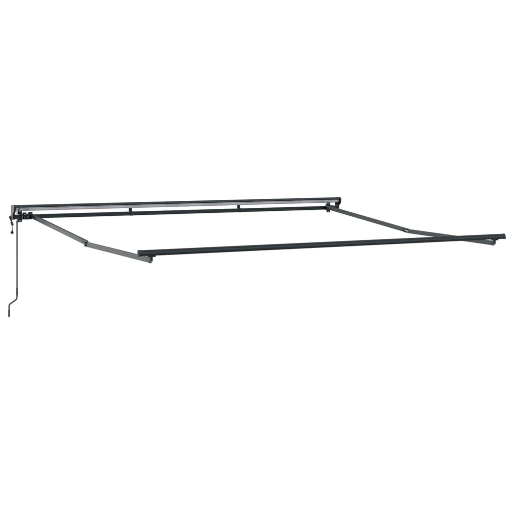 vidaXL Tkanina Zadaszenia pomarańczowy i brązowy 350 x 250 cm