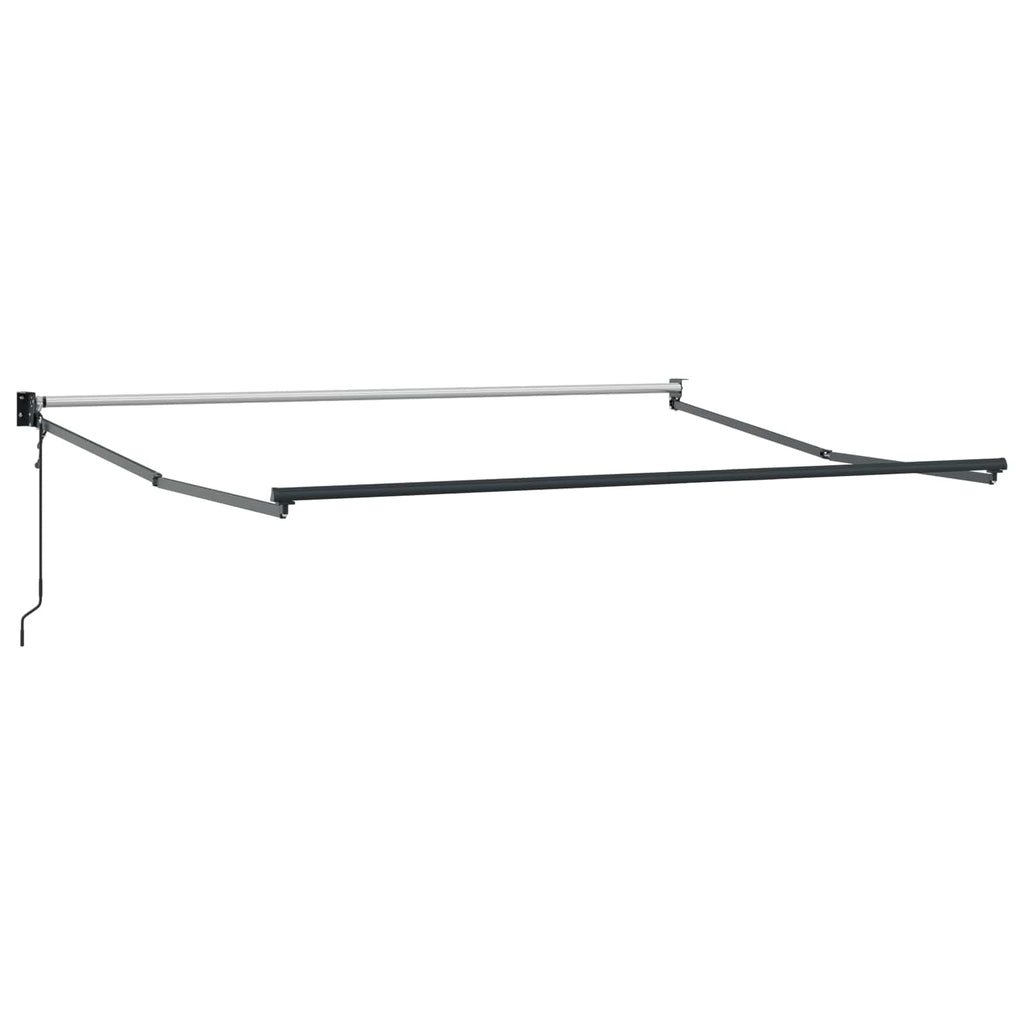 vidaXL Markiza Czerwony i Czarny 350 x 250 x 165 cm Poliester