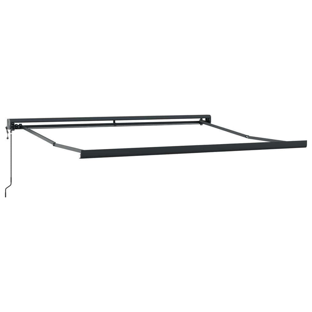 vidaXL Markiza Czerwony i Czarny 350 x 250 x 165 cm