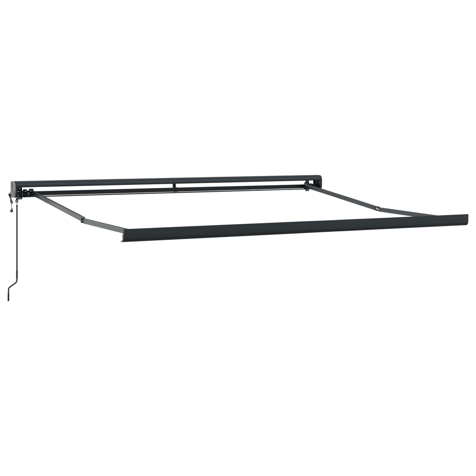 vidaXL Markiza Czerwony i Czarny 350 x 250 x 165 cm