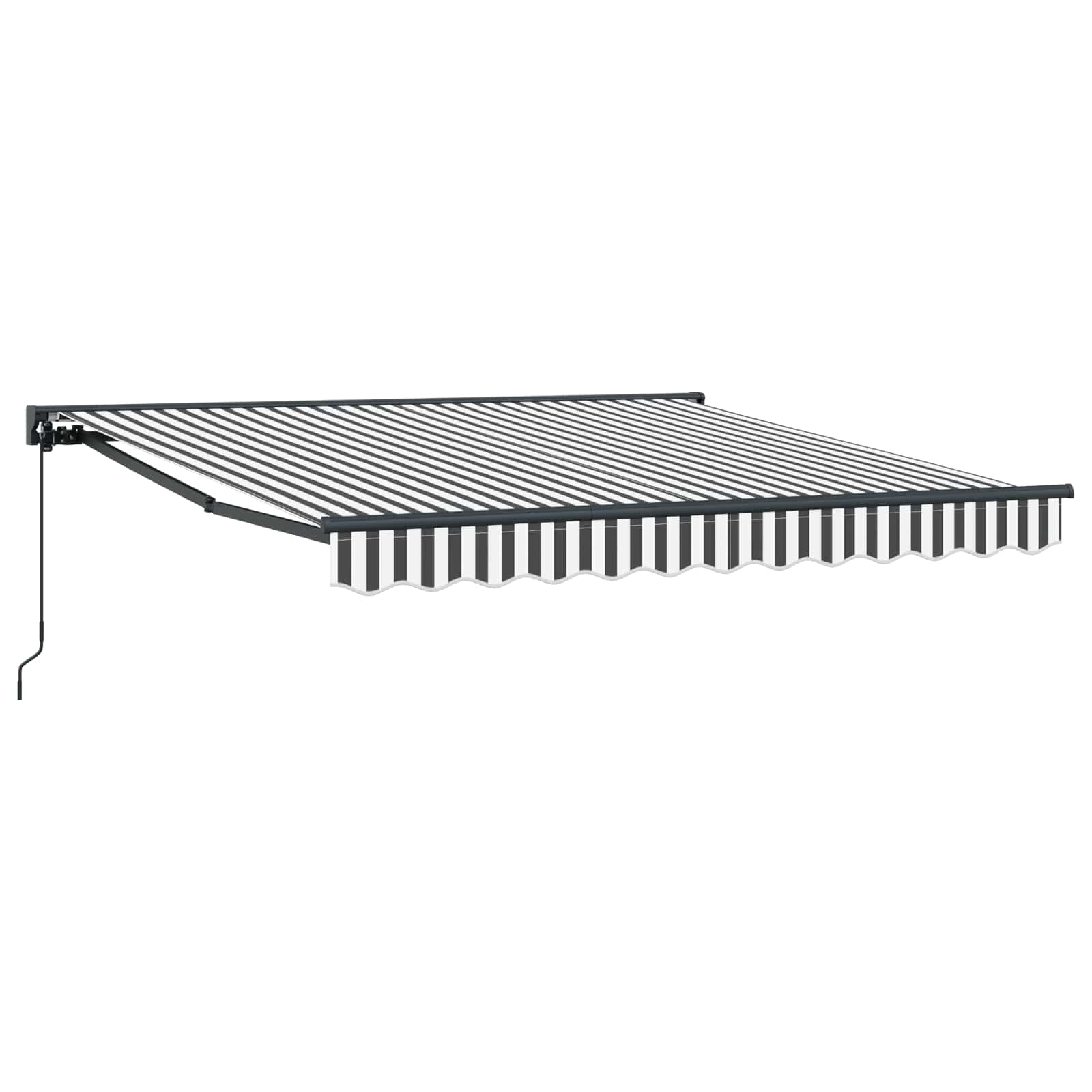 vidaXL Rama markizy Antracytowy i biały 350 x 250 cm