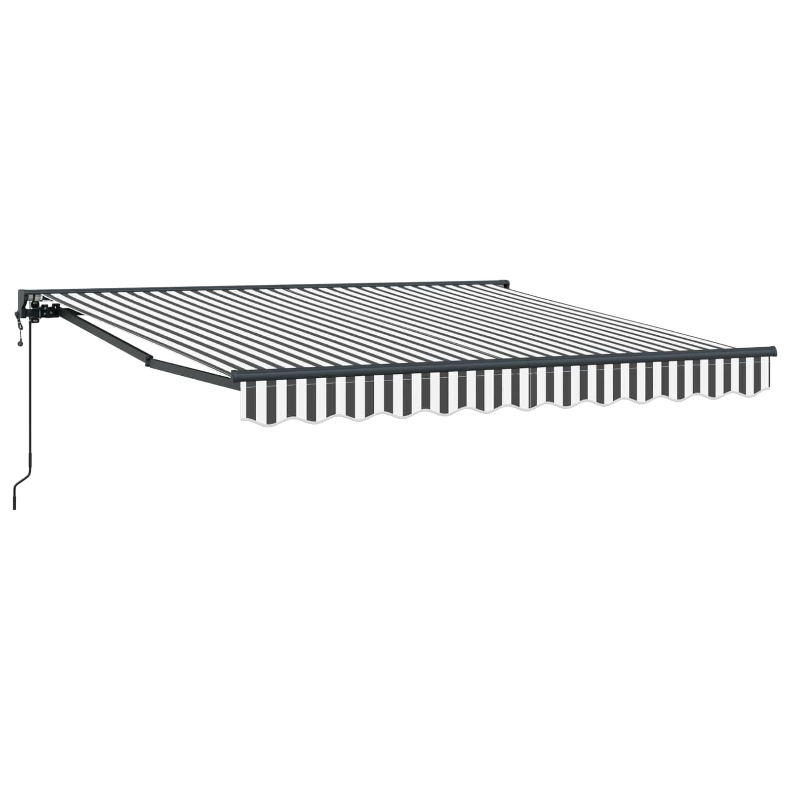 vidaXL Rama markizy Antracytowy i biały 350 x 250 cm
