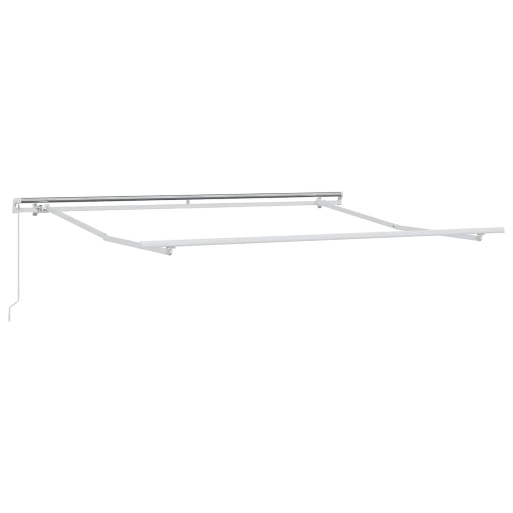 vidaXL Markiza wysuwana Żółty i pomarańczowy 350 x 250 x 165 cm