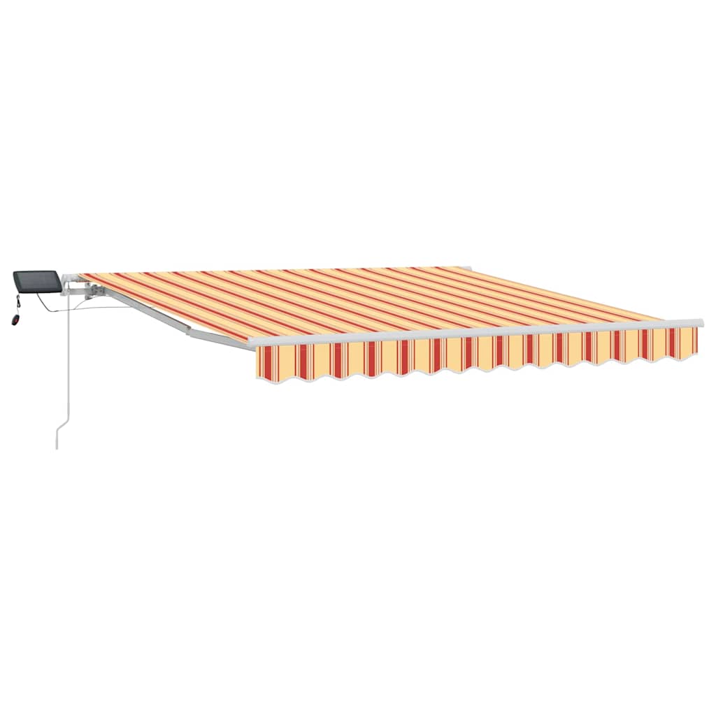 vidaXL Markiza zwijana Żółty i pomarańczowy 350 x 250 cm